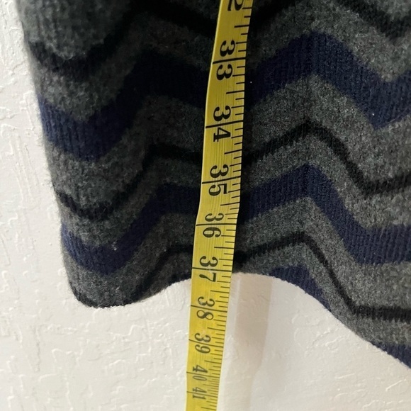 Amina Rubinacci Chevron Longline Button Fromt Cardigan Sweater - Picture 7 of 10